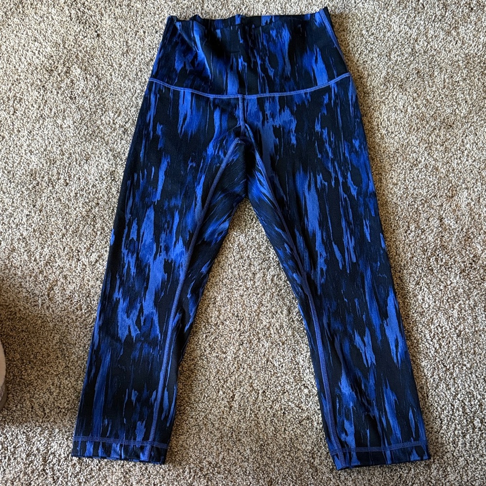 Lululemon Athletica Black and Blue Leggings